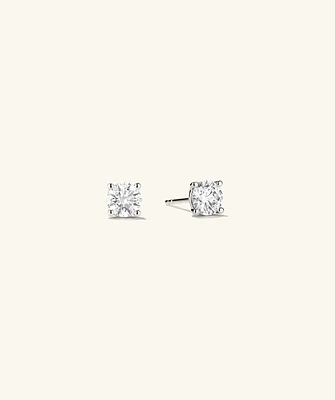 Lab Grown Diamond Round Studs TCW