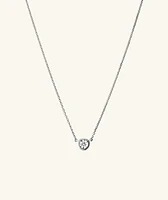 Bezel Lab Grown Diamond Necklace ct