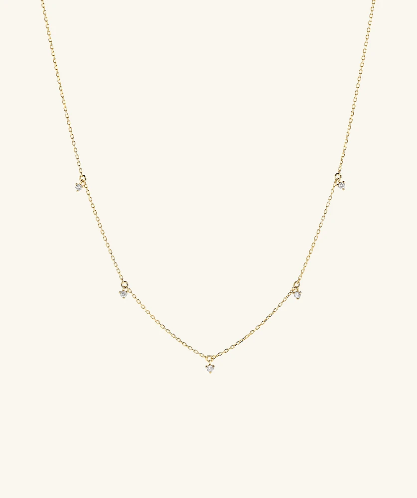 Multi Station Diamond Necklace