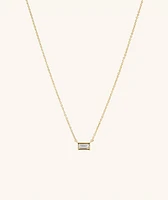 Lab Grown Diamond Baguette Necklace