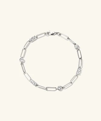 Zadie Lab Grown Sapphire Chain Bracelet