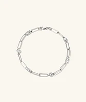 Zadie Lab Grown Sapphire Chain Bracelet