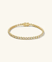 Zadie Bezel Lab Grown Sapphire Tennis Bracelet