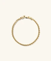 3mm Round Box Chain Bracelet