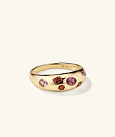 Mosaic Gemstone DÃ´me Ring