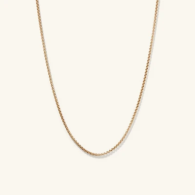 Round Box Chain Necklace