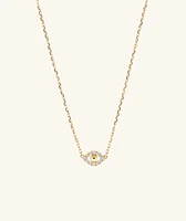 PavÃ© Diamond Evil Eye Necklace