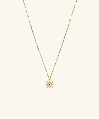 PavÃ© Diamond Sunburst Necklace