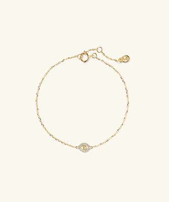 PavÃ© Diamond Evil Eye Bracelet