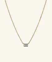 Mini Baguette Diamond Necklace