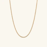 Flat Curb Chain Necklace