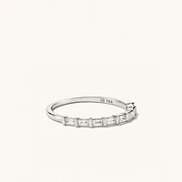 Baguette Diamond Half Eternity Band