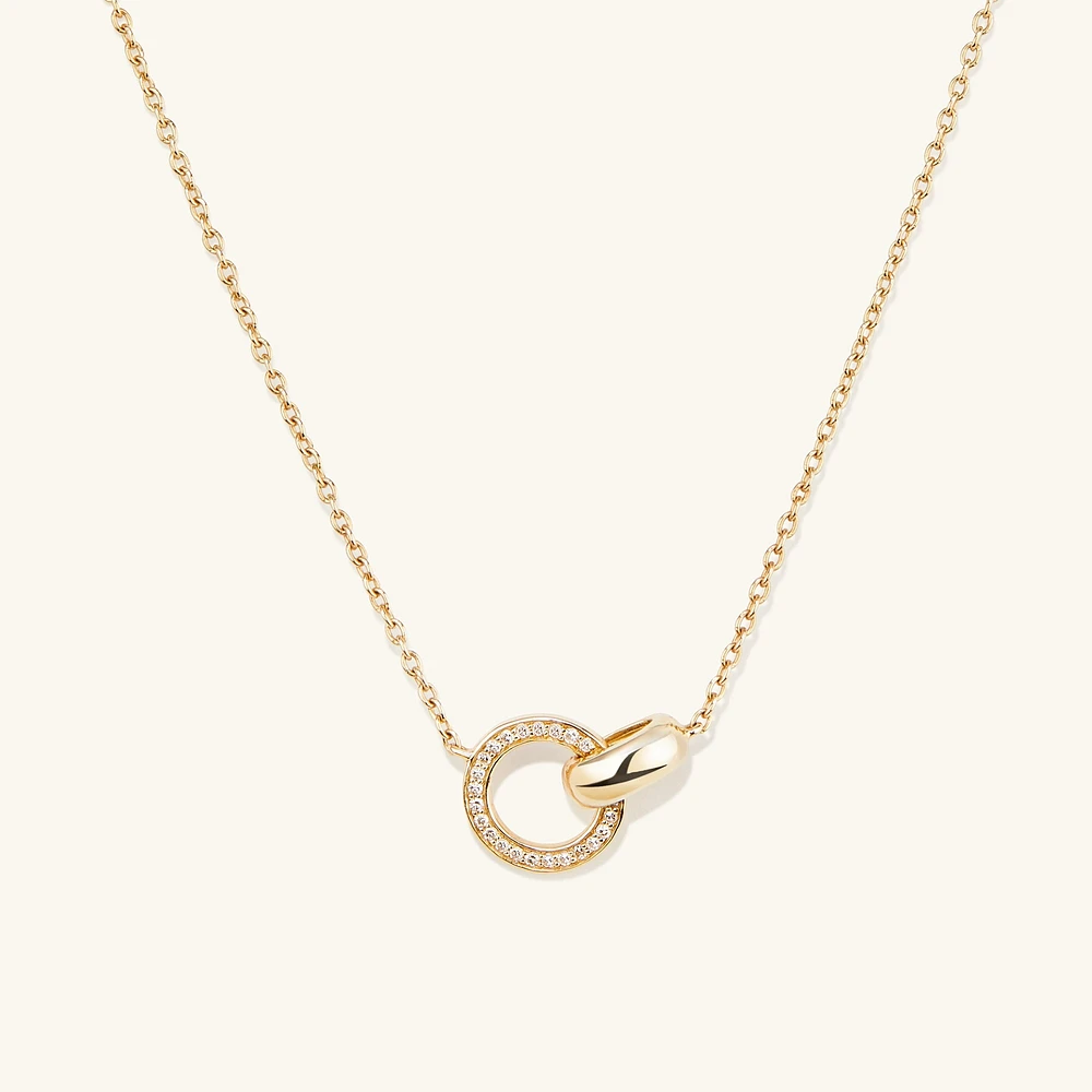 PavÃ© Diamond Linked Necklace