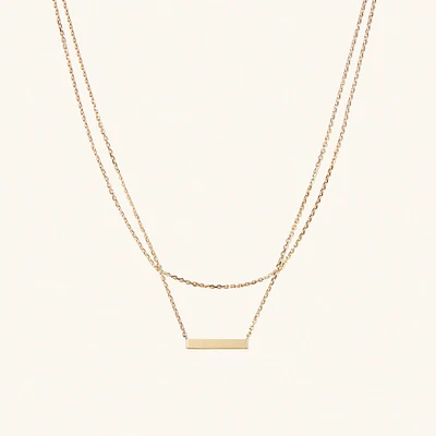 Layered Bar Necklace