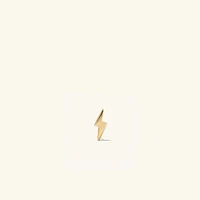 Piercing Studio - Lightning Bolt Flat Back Stud