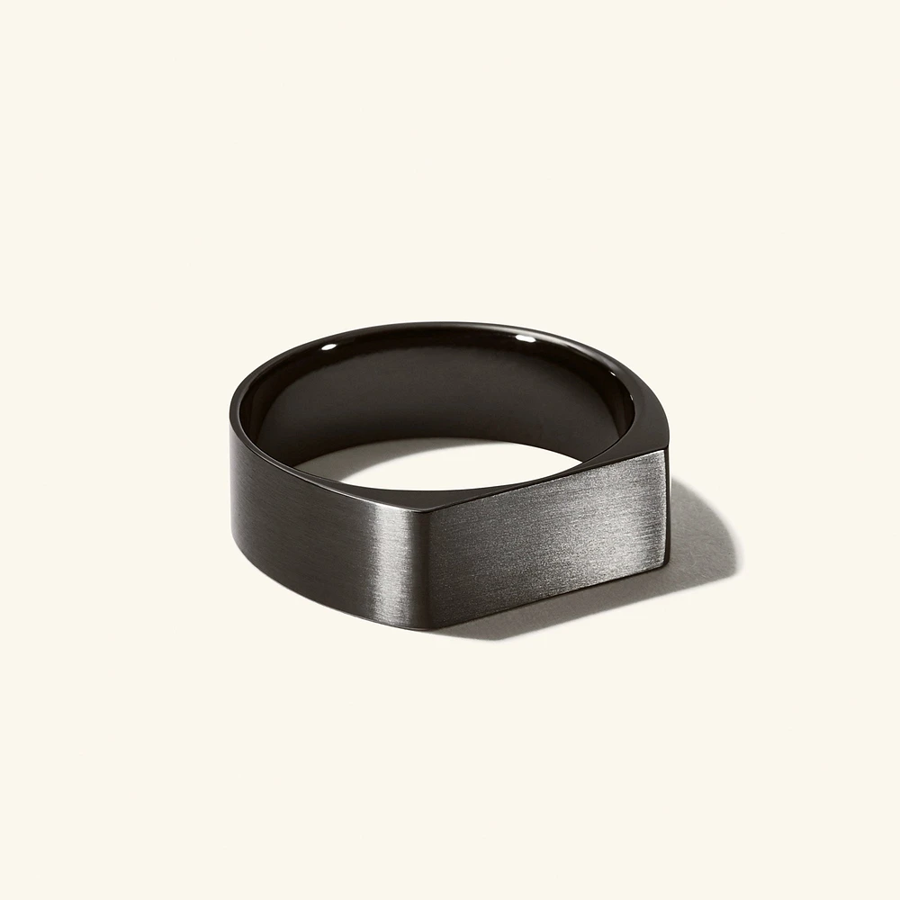 Slim Rectangular Signet Ring