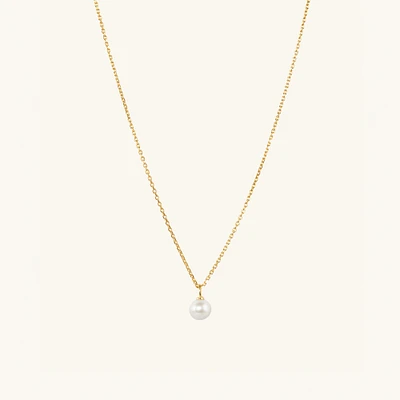 Mini Pearl Pendant Necklace