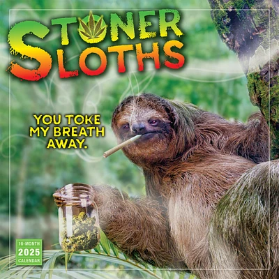 Stoner Sloths Wall 2025 Calendar