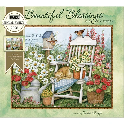 Bountiful Blessings 2026 Special Edition Wall Calendar with Print