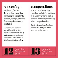 New Words 365 2026 Box Calendar