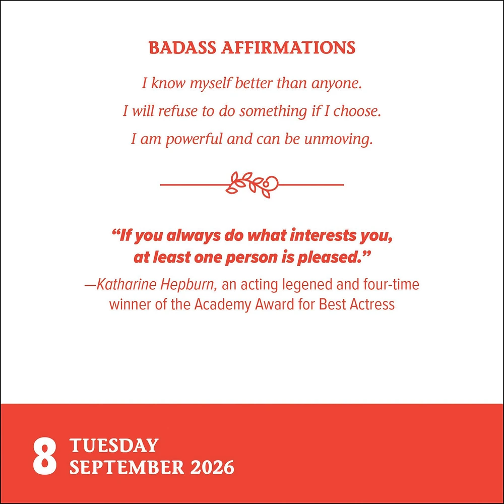 Badass Affirmations 2026 Box Calendar - Online Exclusive