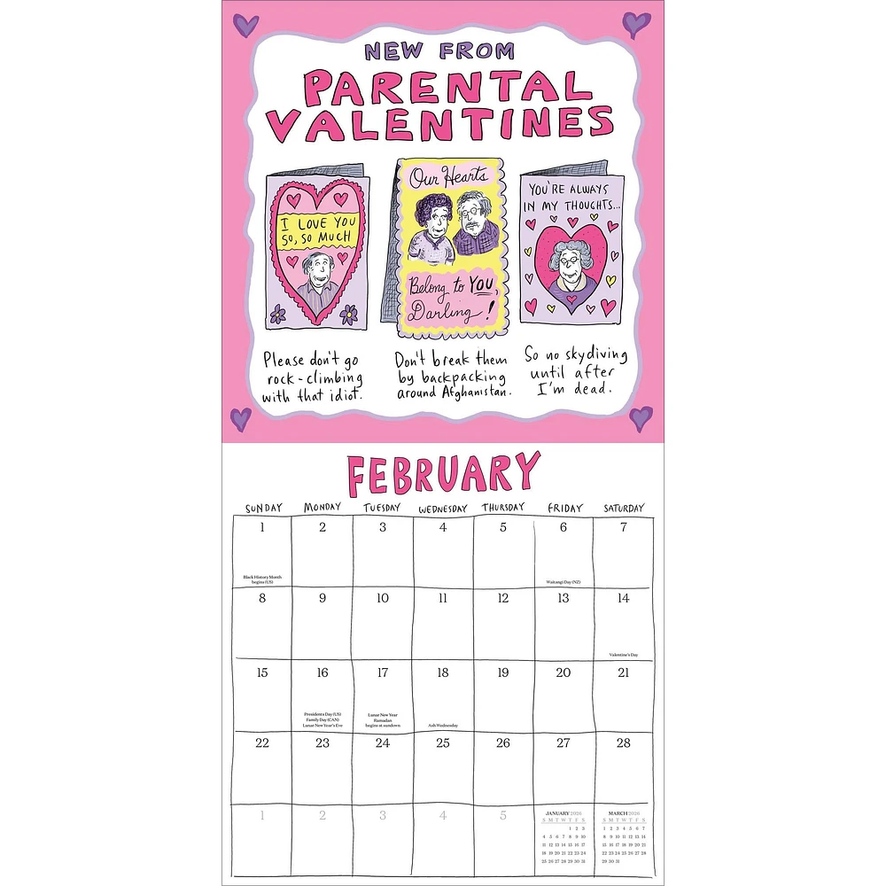 Roz Chast 2026 Wall Calendar - Online Exclusive