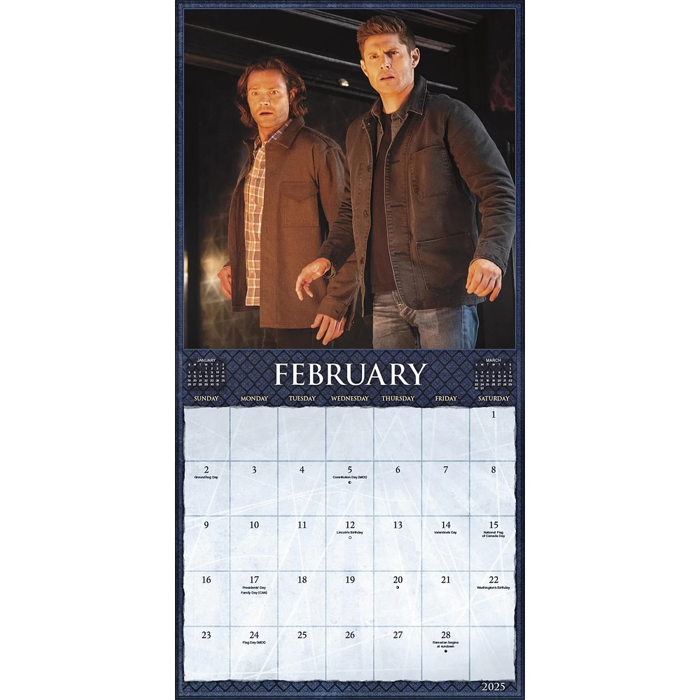 Supernatural with Print Wall 2025 Calendar