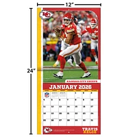 NFL Travis Kelce Kansas City Chiefs 2026 Wall Calendar