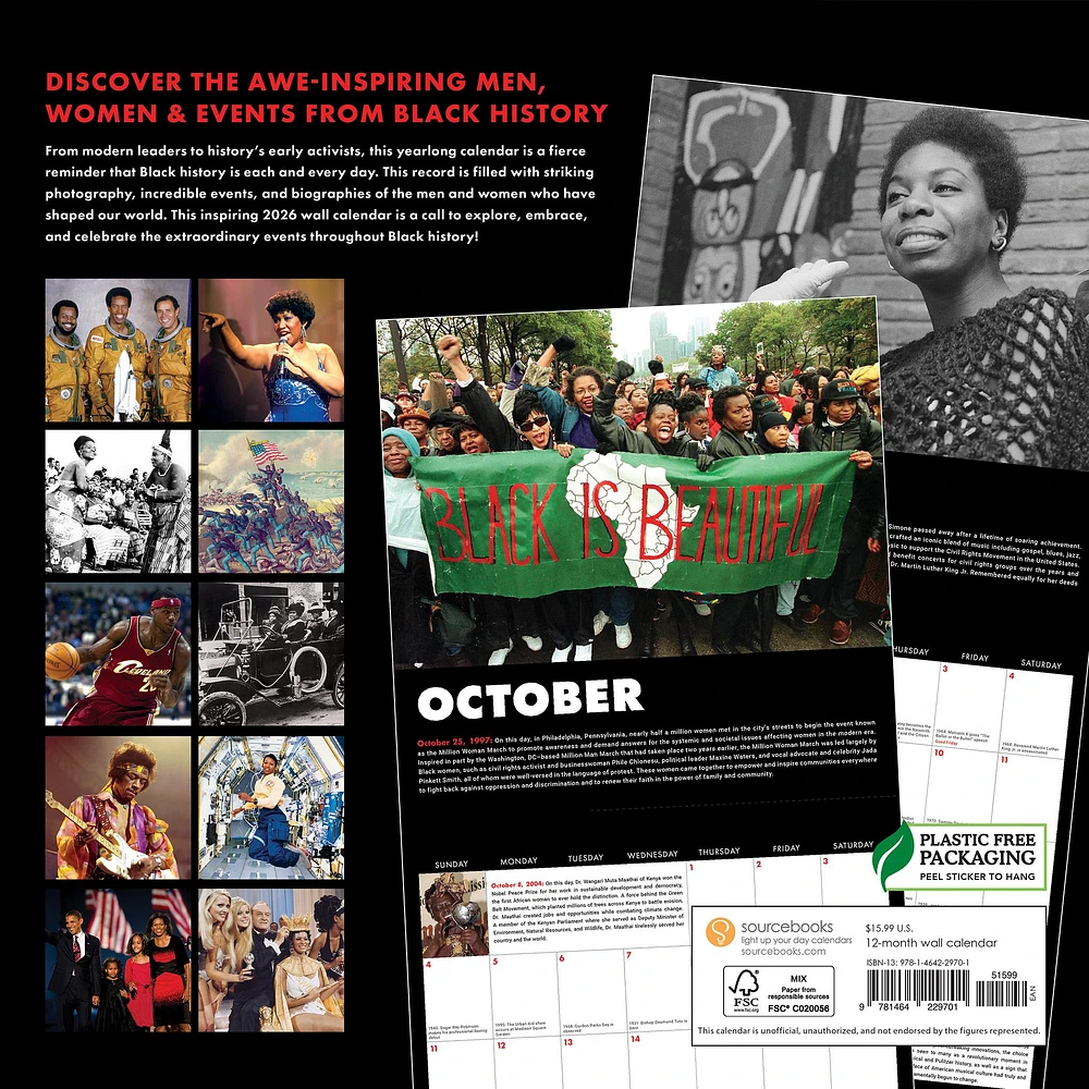 This Day In Black History 2026 Wall Calendar - Online Exclusive