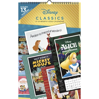 Disney Classics Poster 2026 Calendar