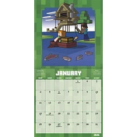 Minecraft Exclusive with Decal 2026 Deluxe Wall Calendar