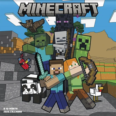 Minecraft Movie 2026 Wall Calendar