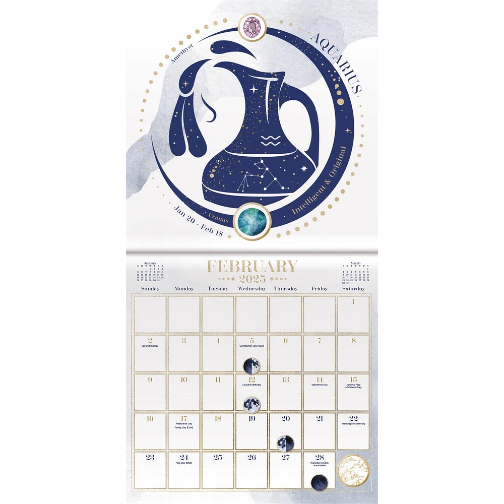 Astrology Mini 2025 Calendar