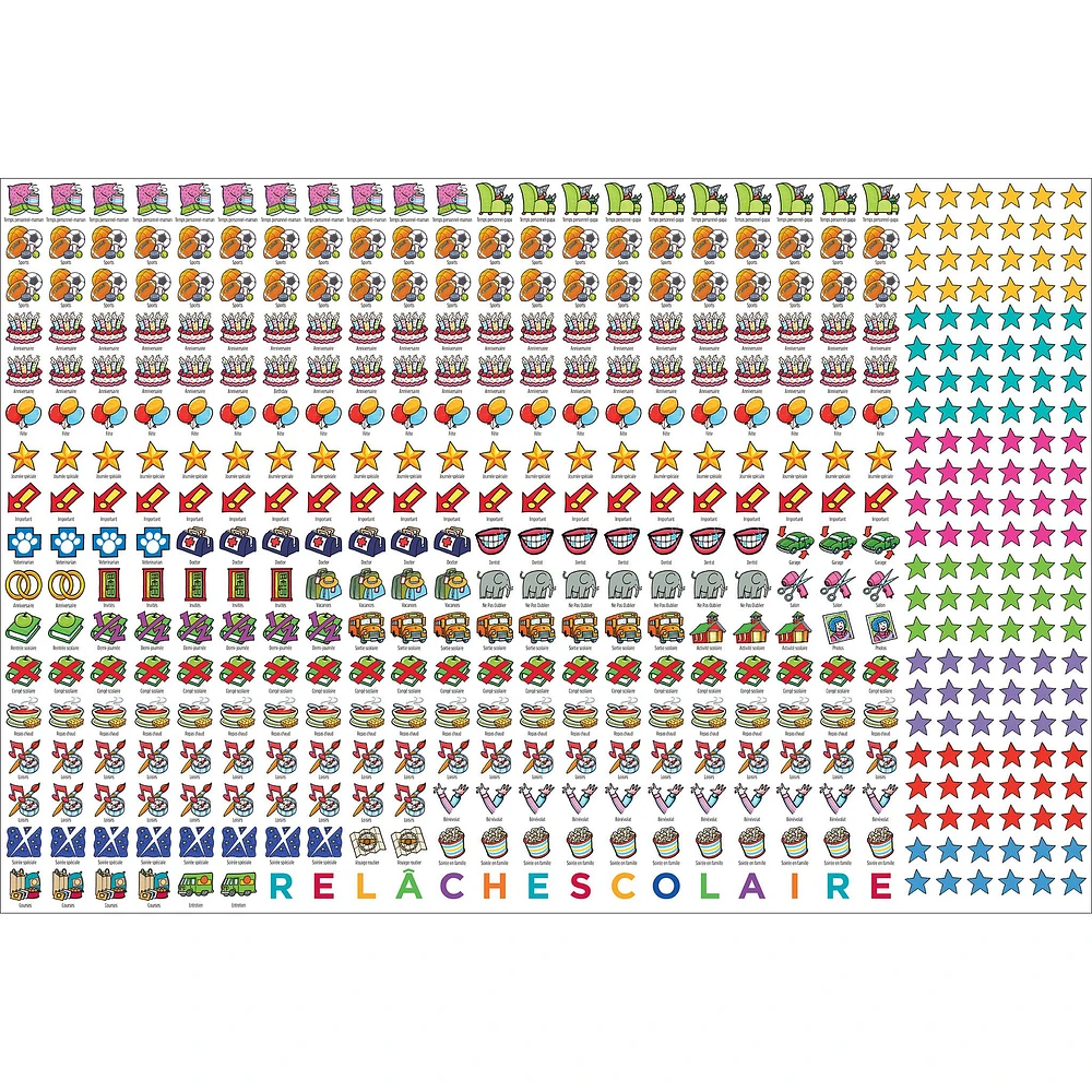 Memo Frigo 2025-2026 Wall Calendar (French)