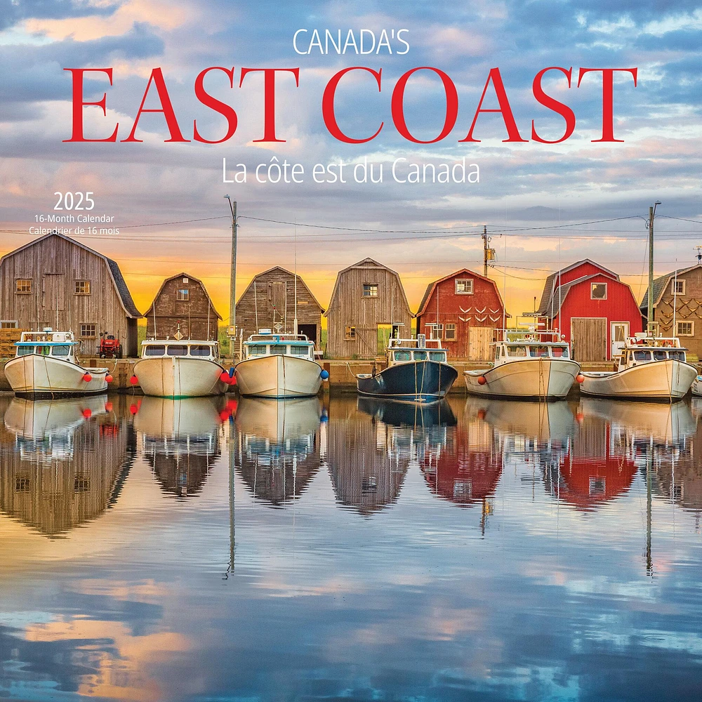 Canadas East Coast Wall 2025 Calendar