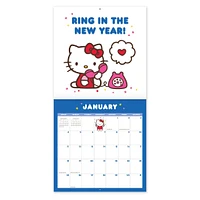 Hello Kitty Playful Pink 2026 Wall Calendar