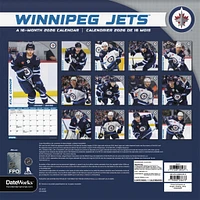 NHL Winnipeg Jets Bilingual 2026 Wall Calendar