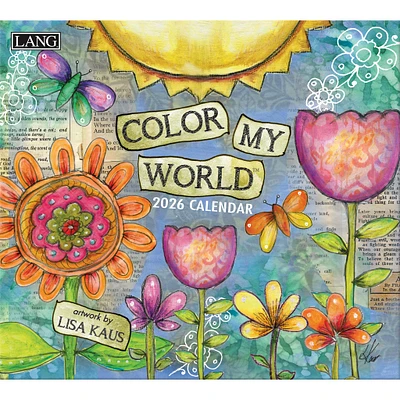 Color My World 2026 Wall Calendar
