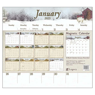 Road Home Magnetic Mini 2025 Calendar - Online Exclusive