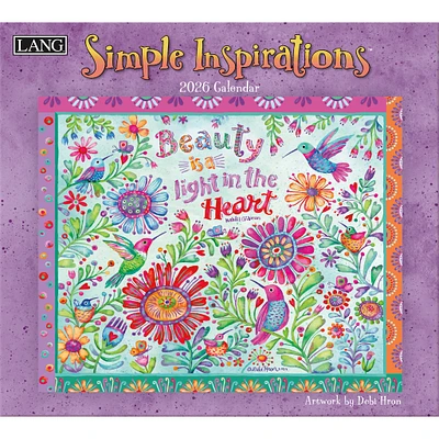 Simple Inspirations 2026 Wall Calendar