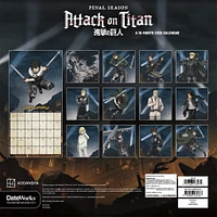 Attack On Titan 2026 Wall Calendar