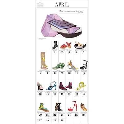 Shoes 365 Wall 2025 Calendar