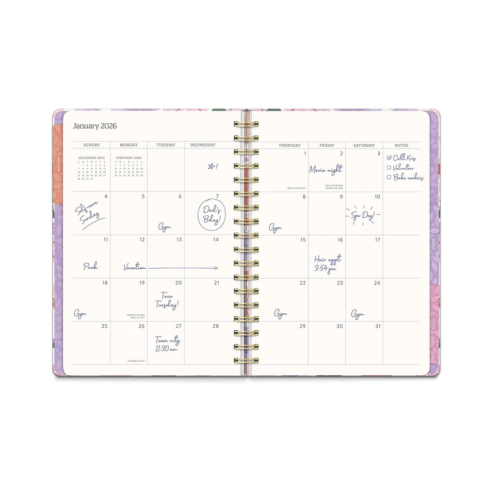 Secret Garden Tri-Tab 2026 Engagement Calendar