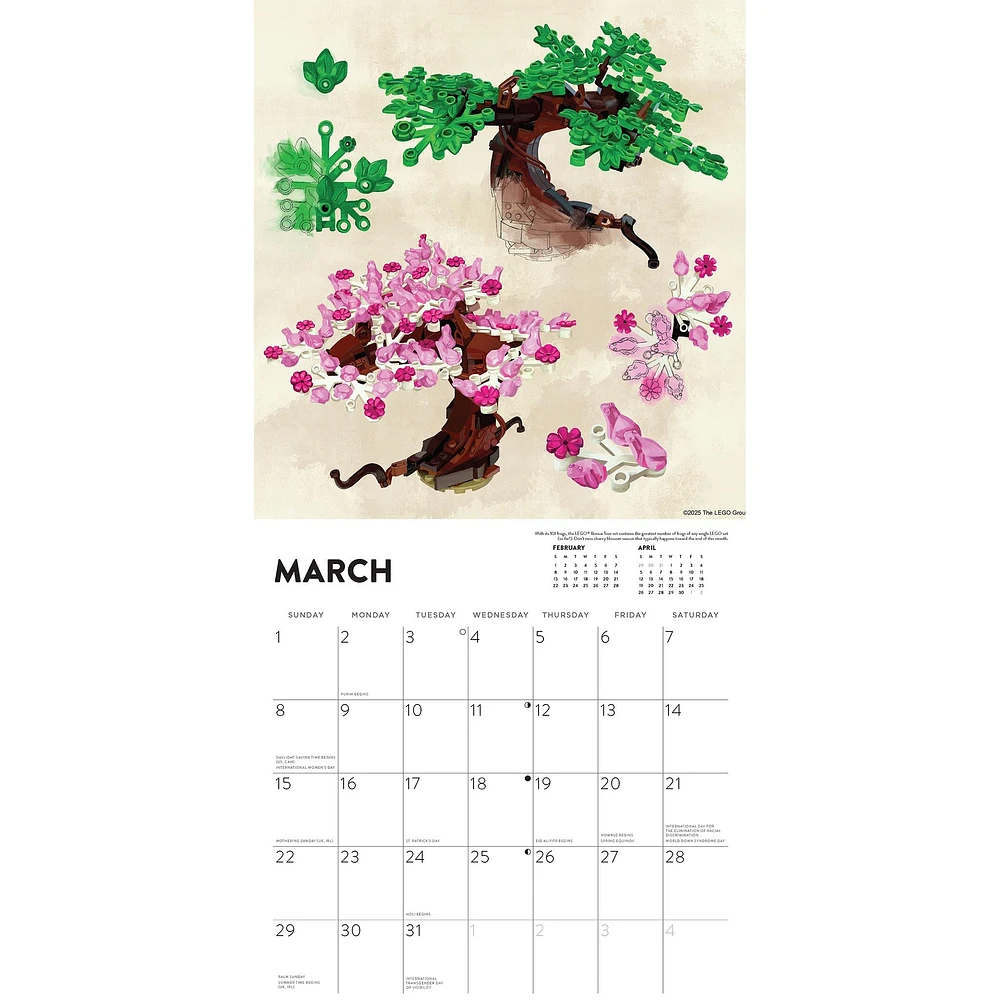 Lego 2026 Wall Calendar