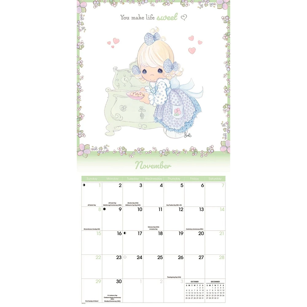 Precious Moments 2026 Wall Calendar