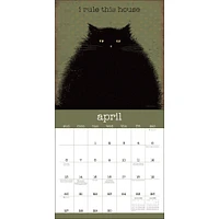 Year Of Snarky Cats Wall 2025 Calendar