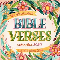 Bible Verses Illustrated Wall 2025 Calendar