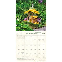 Fairy Houses 2026 Wall Calendar