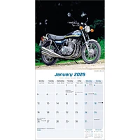 70s Superbikes 2026 Wall Calendar