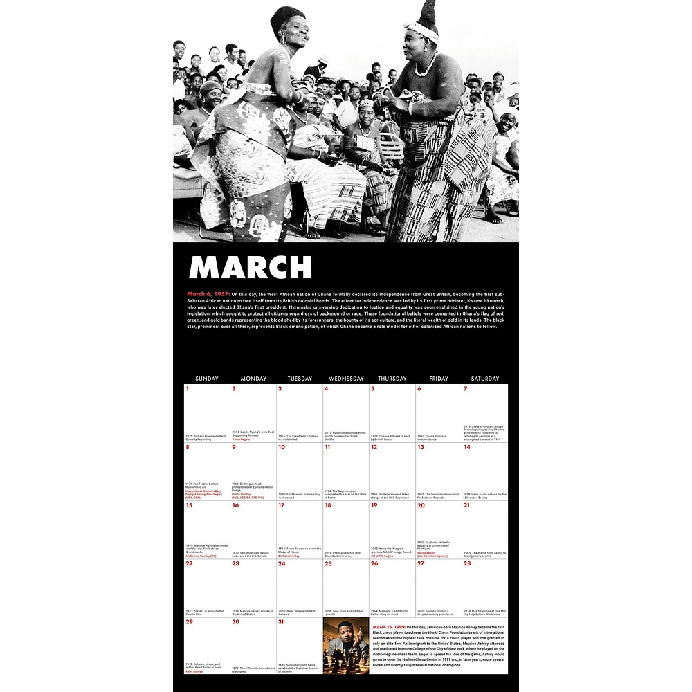 This Day In Black History 2026 Wall Calendar - Online Exclusive